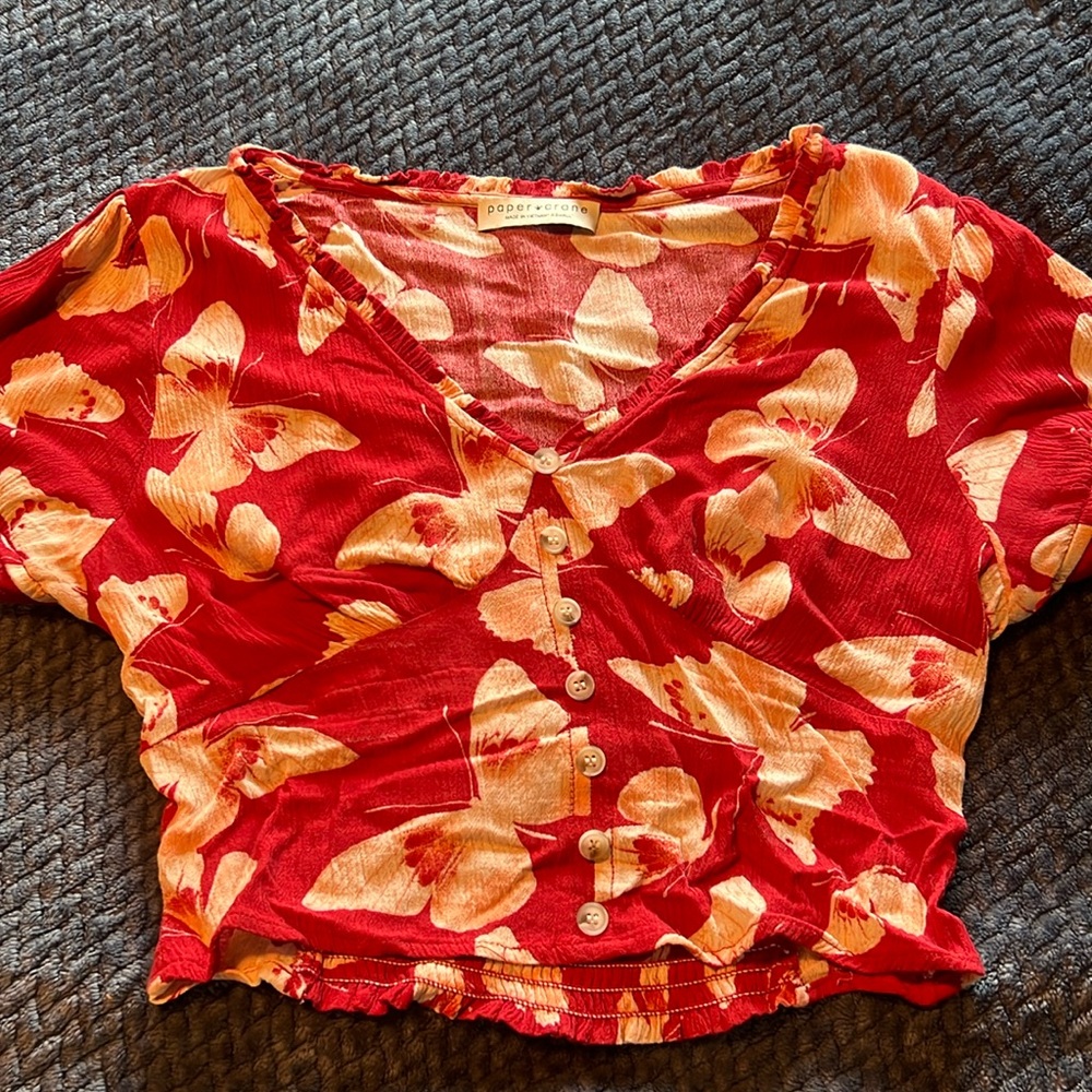 Women’s Red Crop Top